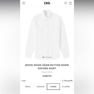 NWT Wood Wood Oxford Shirt